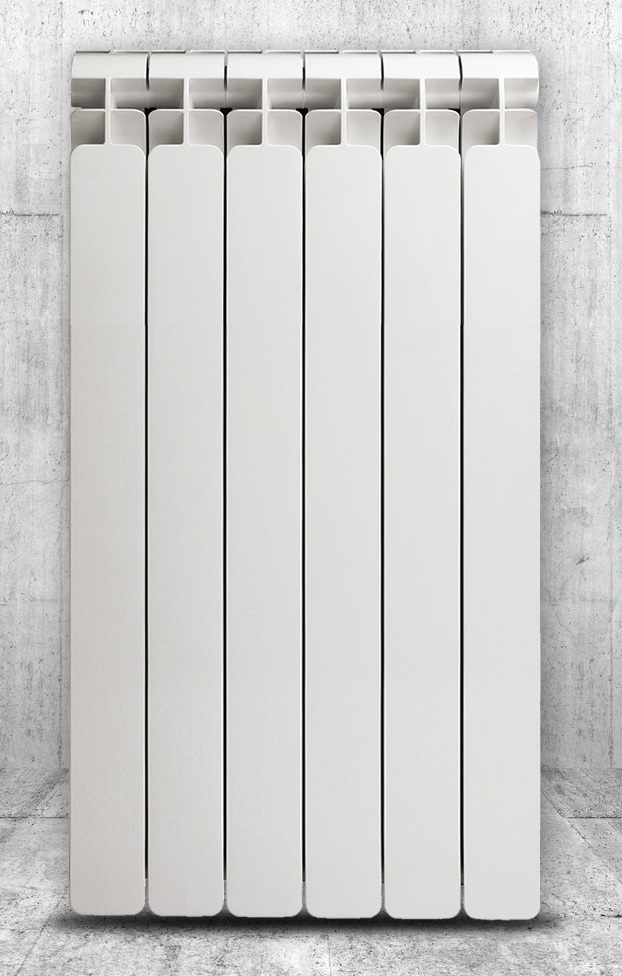 Faral Alba hliníkový radiátor 1276 W biely 560 x 880 x 95 mm - bočné pripojenie