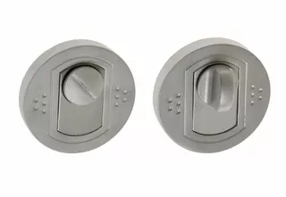 Kľučky na dvere - Round Shield Arild Argus Chrome Mat G6 WC Nomet