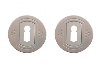 Kľučky na dvere - Round Shield Argus Chrome Mat G6 pre kľúč