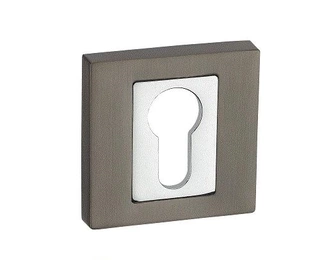 Kľučky na dvere - Shield Rosette Signature RNQ 202 Titanium pre infi vložku