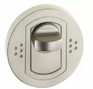 Kľučky na dvere - Shield Slip Argus Nikiel Mat G5 s zámkom toalety