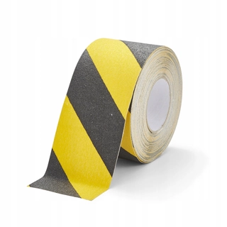Výstražná páska s non -slip 100 mm/18m bk/yel