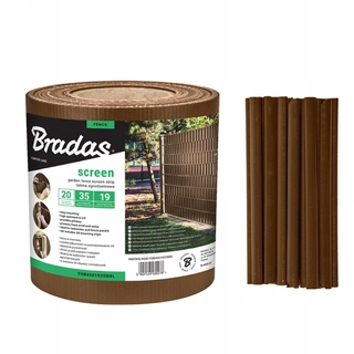 Pletivo, sieť - Páska na oplotenie Bradas RAL8011 TOB4501935BRL 19cm x 35m hnedá
