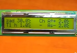 Termostat 4 + 1 kanálov 4 Senzory +8 LCD2X24 alarmy