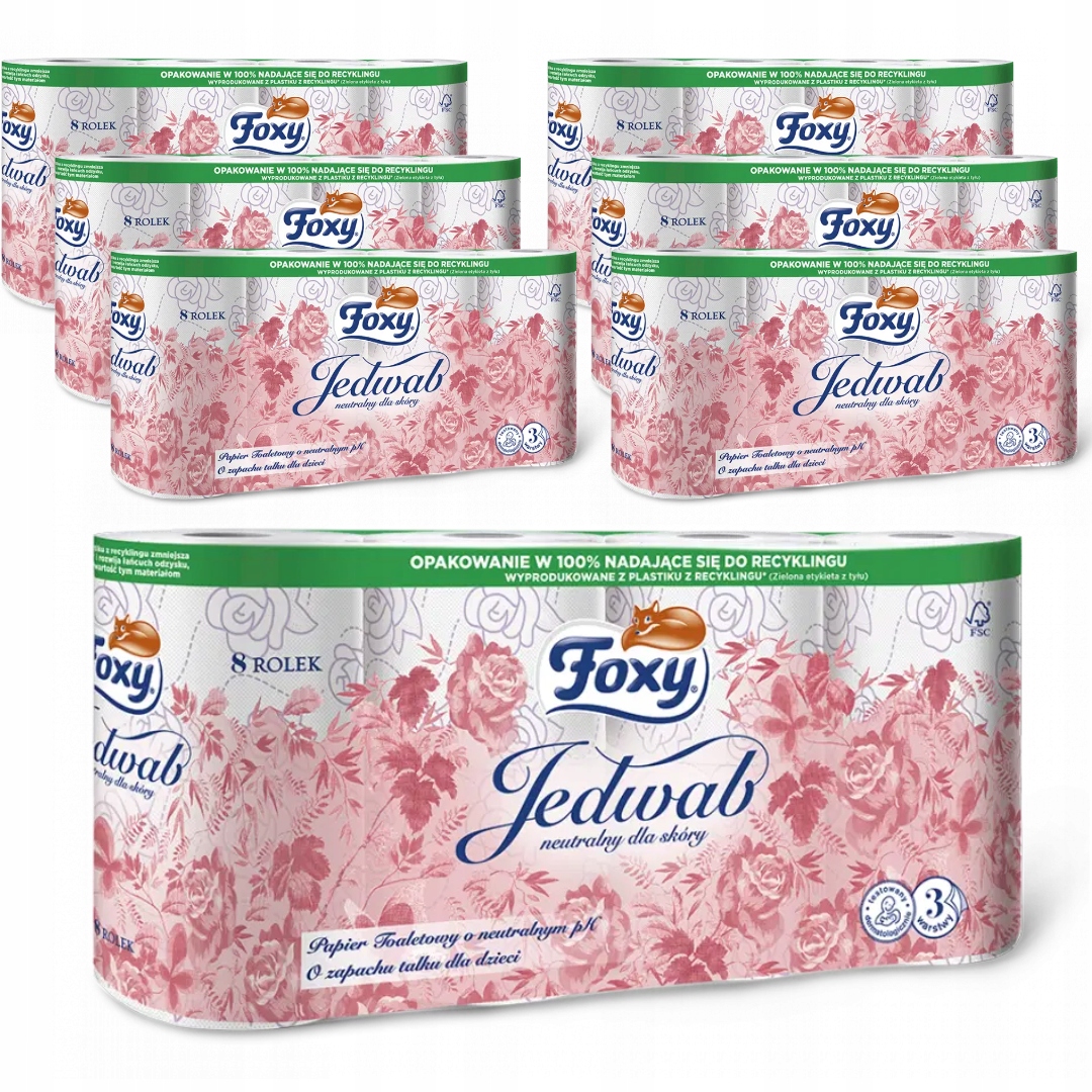Voňavý toaletný papier Foxy 8 ks.