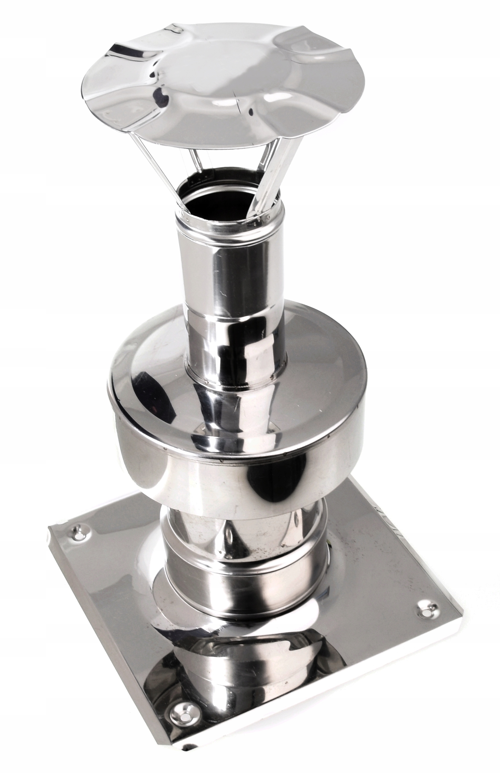 Horné zakončenie so základňou BG-Invest Turbo 80/125 mm, odolné voči kyselinám