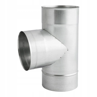 Potrubie, rozvody ku krbu - Tee 100 mm 90 stupňov