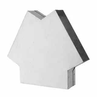 Potrubie, rozvody ku krbu - Tee 120 ° Darco 150/50 mm pozinkovaný