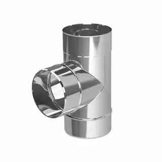 Potrubie, rozvody ku krbu - Tee 130 / 0,5 mm MK