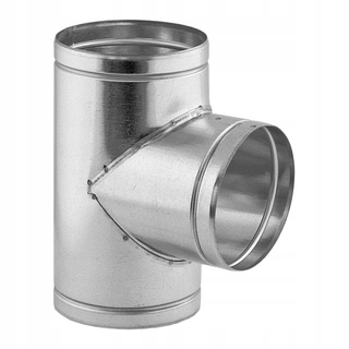 Potrubie, rozvody ku krbu - Tee 90 ° Darco 130 mm pozinkovaná