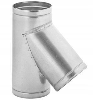 Potrubie, rozvody ku krbu - Pozinkované tee TRS 125/45 Spiro DGP