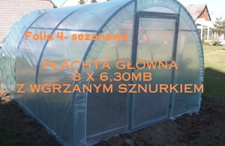 Fóliovník - Fóliový tunel 50,4 m² 630 x 800 cm zelený