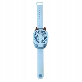 Ventilátor - Prenosné mini hodinky s nabíjaním cez USB