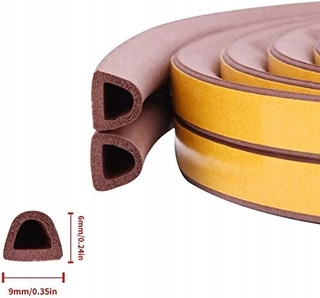 Tesnenie dverí - Tesnenie okna typu dvere D 6x9mm 10 metrov