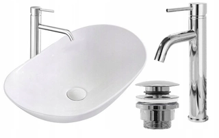 Umývadlo - Umývadlo Royal na dosku Lungo Chrome faucet + korok