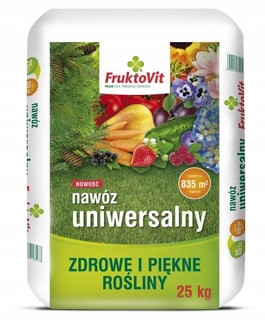 Záhradné hnojivo - Fruktovit viaczložkové hnojivo granulát 25 kg 10 l