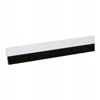 Tesnenie dverí - Pečať kefy PVC Diall 25 mm 1 m biela