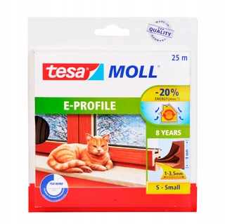 Tesnenie dverí - Tesa Seal 05464-00103-00 hnedá 0,9 x 2500 cm