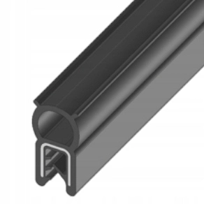 Tesnenie dverí - Okrajové tesnenie 10,4x10,4x9,3x4,5 EPDM