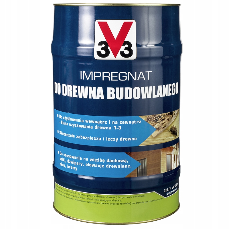 V33 Impregnácia na stavebné drevo 25 l