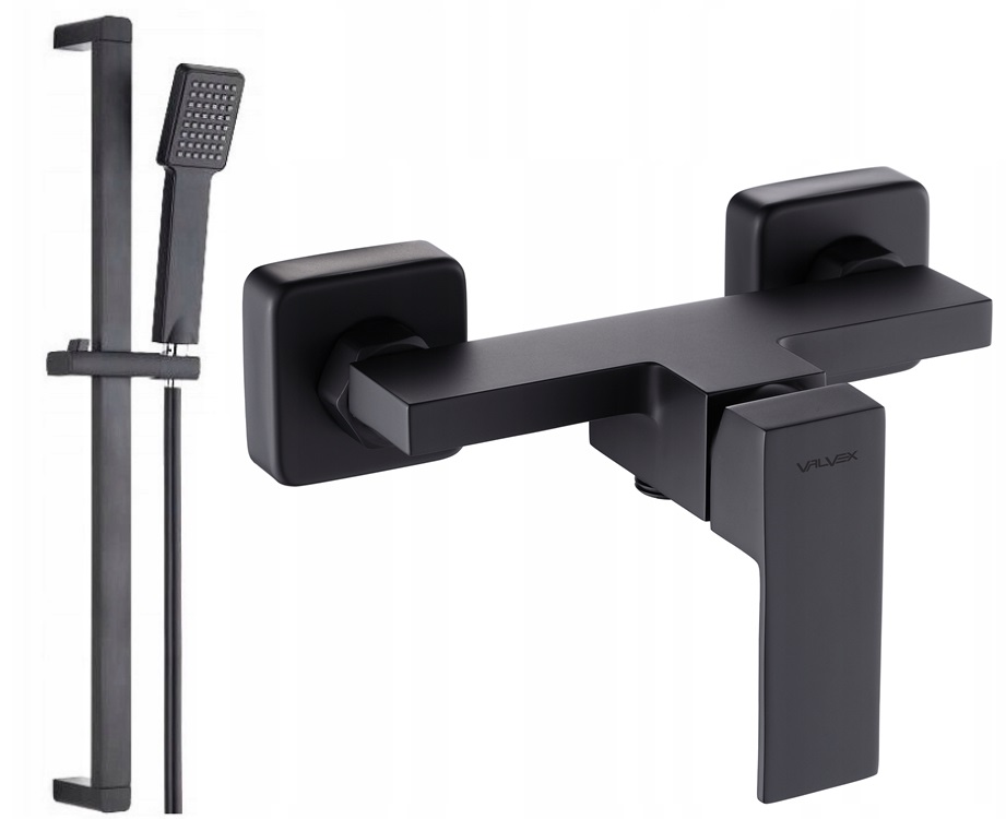 Valvex ARS Black sprchová batéria čierna + sprchový set Aveeo Borg