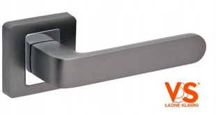 Kľučky na dvere - VDS R62 Agnes Anthracite /Chrome Square Ruck