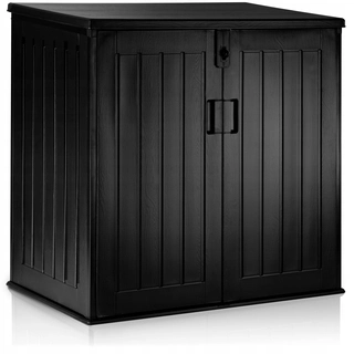 Záhradný úložný box - Plastový záhradný box, 775 l, čierny