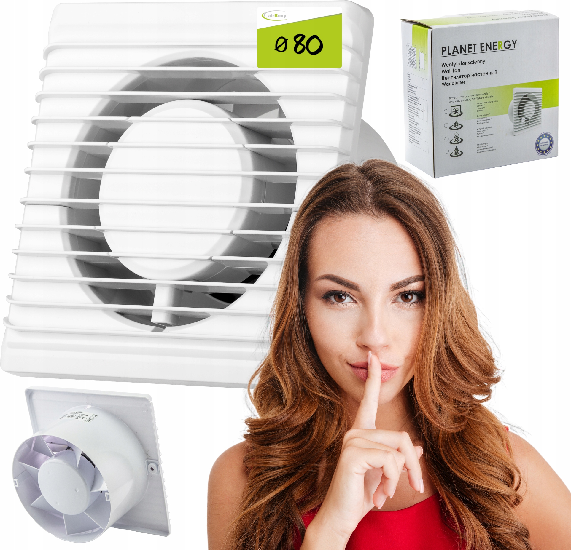 Kúpeľňový ventilátor Lumen KÚPEĽŇOVÝ VENTILÁTOR 80 mm