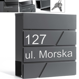 Poštová schránka - Poštová schránka Printima MBOX0002 antracitová