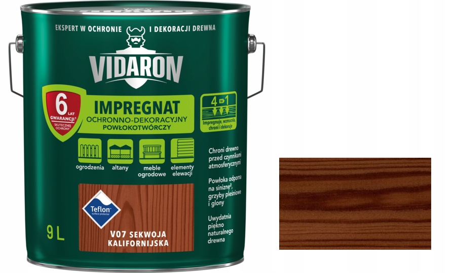 Vidaron filmotvorný impregnačný prostriedok California Redwood V07 9 l