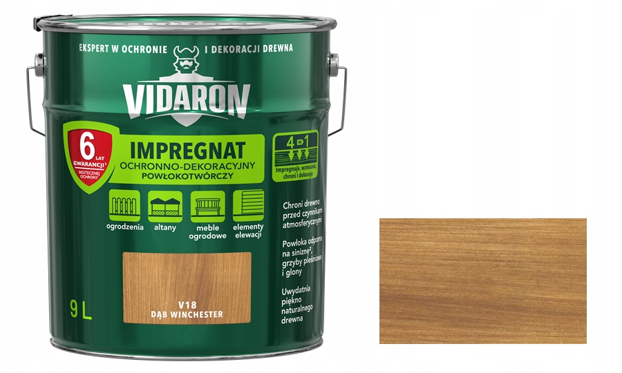 Vidaron V18 Impregnácia dreva Winchester Dub 9 l