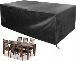 Kryt na záhradný nábytok - Záhradná plachta na súpravu 308 x 138 x 98 cm čierna
