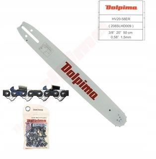 Záhradná píla - VODIČ 50CM 20'' + REŤAZ HUSQVARNA 365 372XP