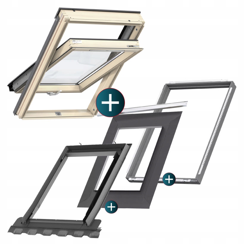 Velux Strešné okno 3-sklo PREMIUM GLL1061B MK06 78x118+príruba+BDX+BFX