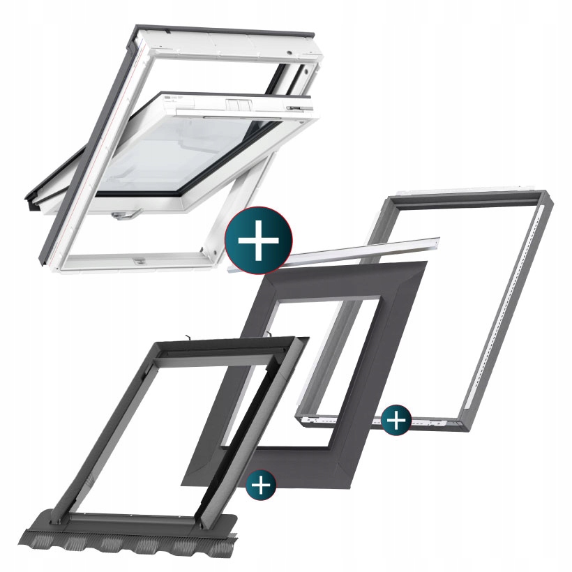 Velux Strešné okno 3-sklo PVC PREMIUM GLU0061B MK06 78x118+príruba BDXBFX