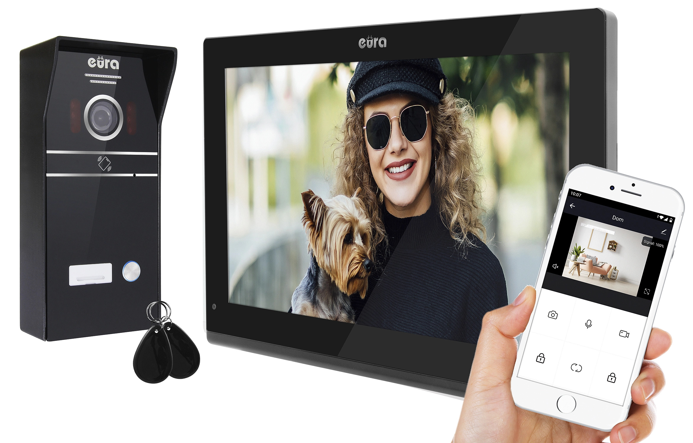 AHD WiFi VIDEO INTERPHONE 10" WIFI BRÁNA