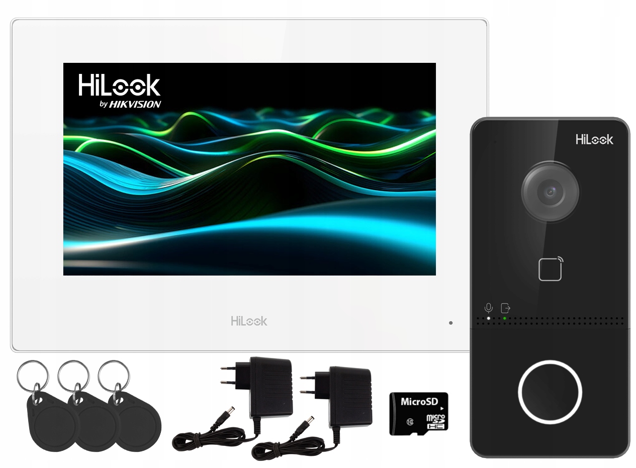 Videovrátnik WiFi Videovrátnik LCD do domu HiLook Hikvision IP-VIS-SLIM-W