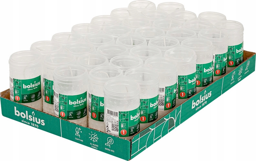 Parafínové náplne Bolsius RP1 - spoľahlivé celoročné použitie, 35 kusov