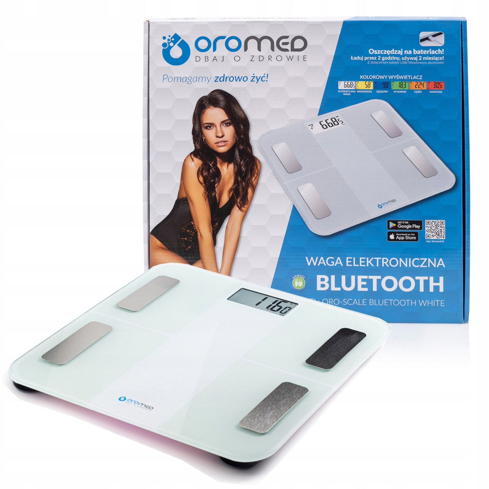 Kúpeľňová váha Oro-med Scale