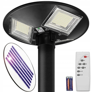 Uličná lampa - Pouličné svietidlo 300 W 30000 lm na solárne napájanie