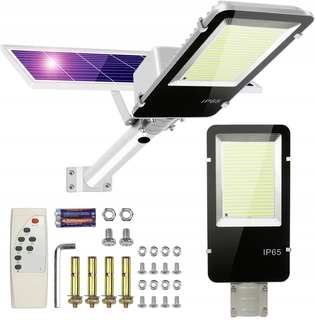 Uličná lampa - Pouličné svietidlo 2000 W 1 lm na solárne napájanie