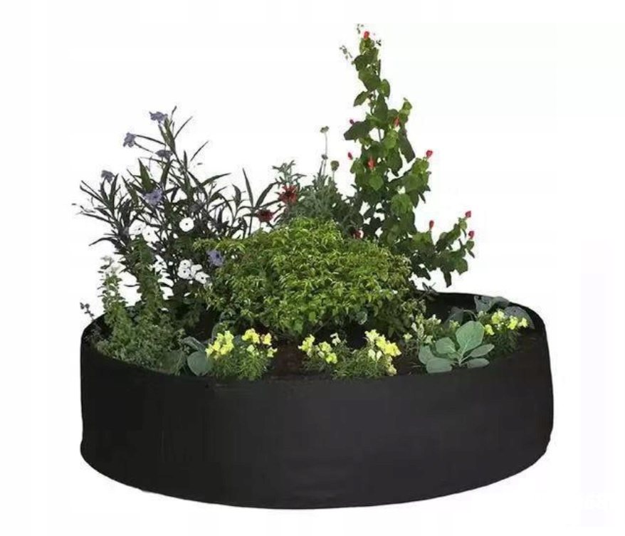 P&S kvetináč 80 cm x 80 x 30 cm, čierny plast
