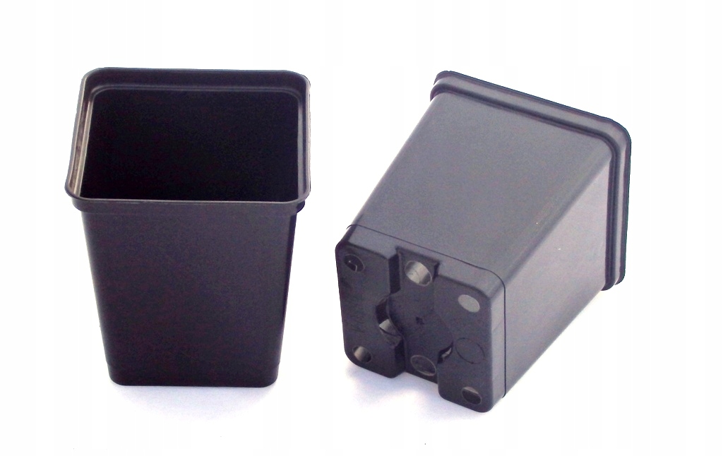 Kvetináč Zoigarden 7 cm x 7 x 8 cm priemer 7 cm čierny plast