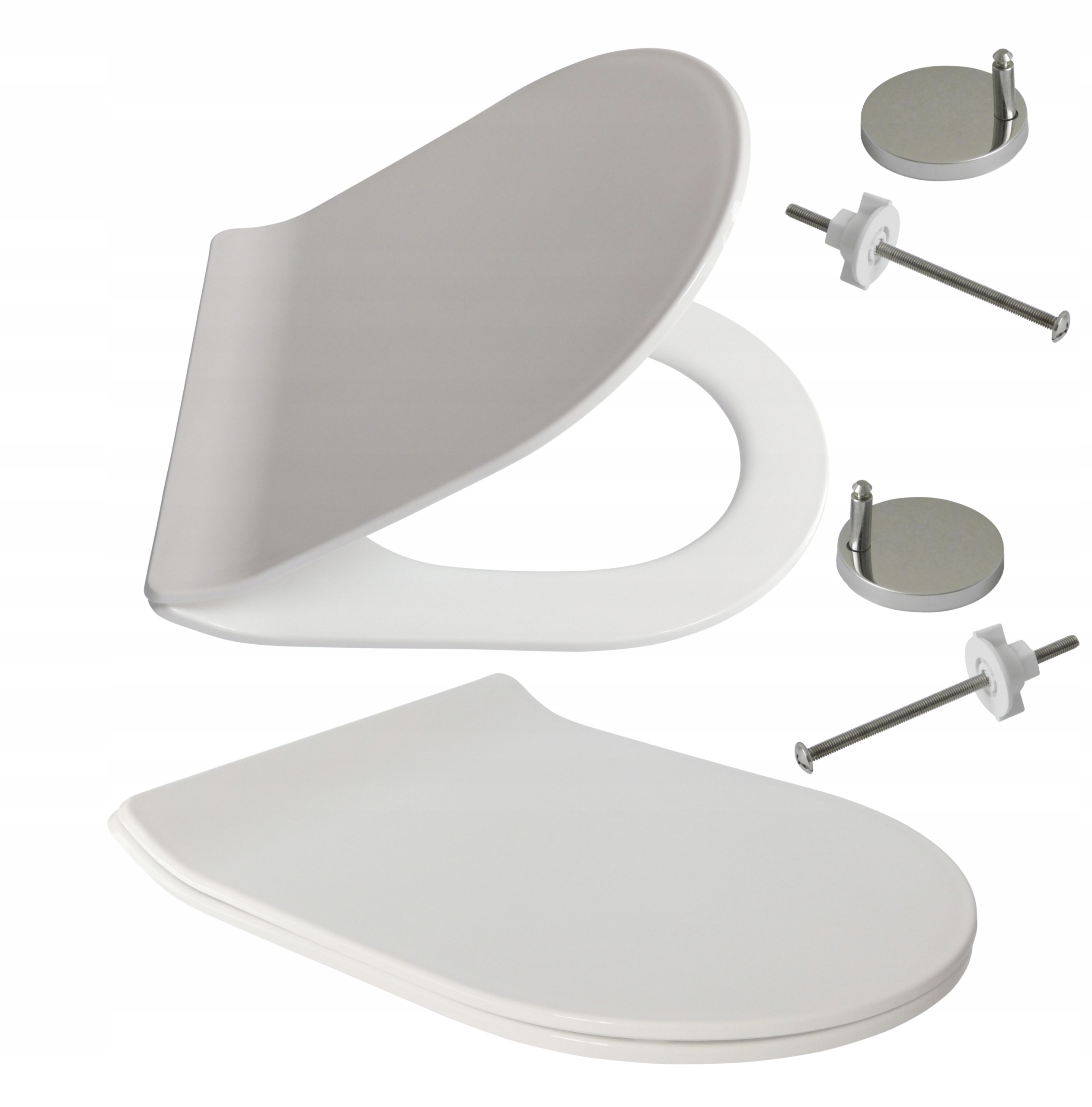 WC sedadlo Estiva Slim, biely polypropylén