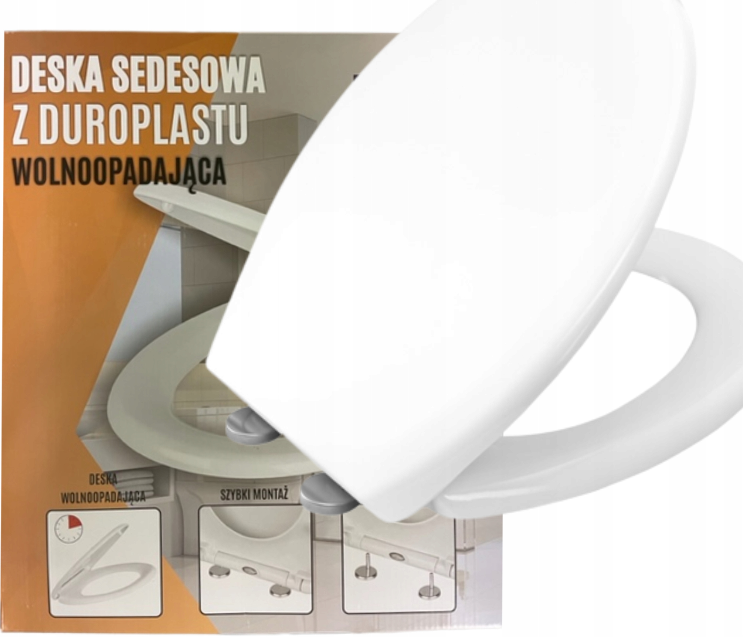 WC sedadlo HYDROERA, biely duroplast