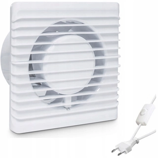 Ventilátor - Kúpeľňa nástenný ventilátor s vypínačom FI100
