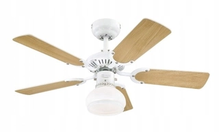 Ventilátor - Stropný ventilátor luster Princess biely 90cm
