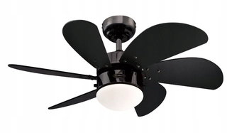 Ventilátor - Luster stropný ventilátor TURBO BLACK WINDMILL