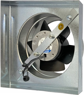 Ventilátor ku krbu, kachliam - Ventilátor turbína 125 mm EBM 26dB mriežka ohnisko