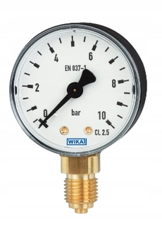 WIKA Manometer 111.10.100 G1 / 2 0-10 spodné tyče, oceľ